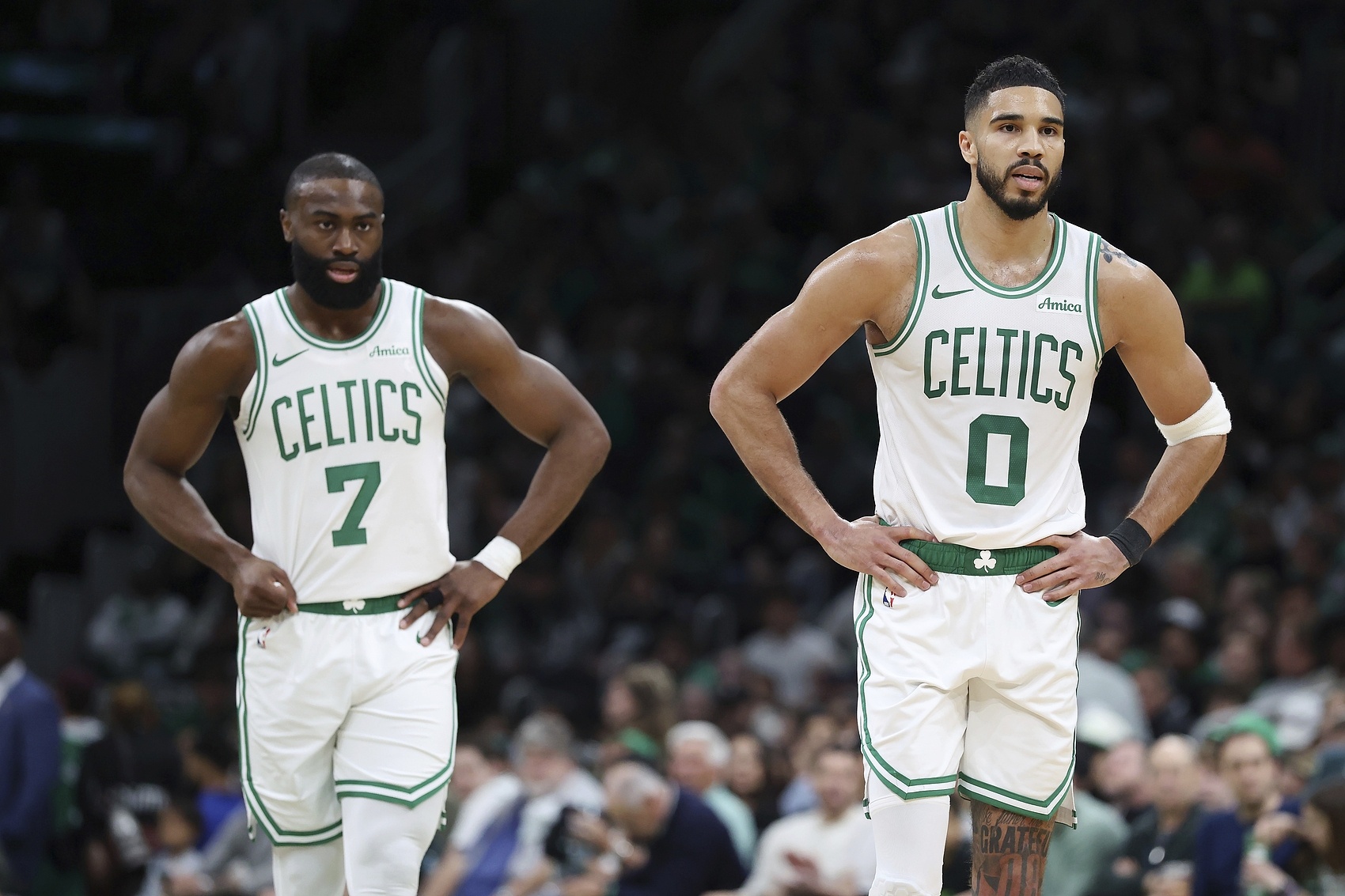 博鱼体育直播-海沃德：塔图姆&amp;布朗是联盟中最好的两名侧翼之一 绿军球迷真有福